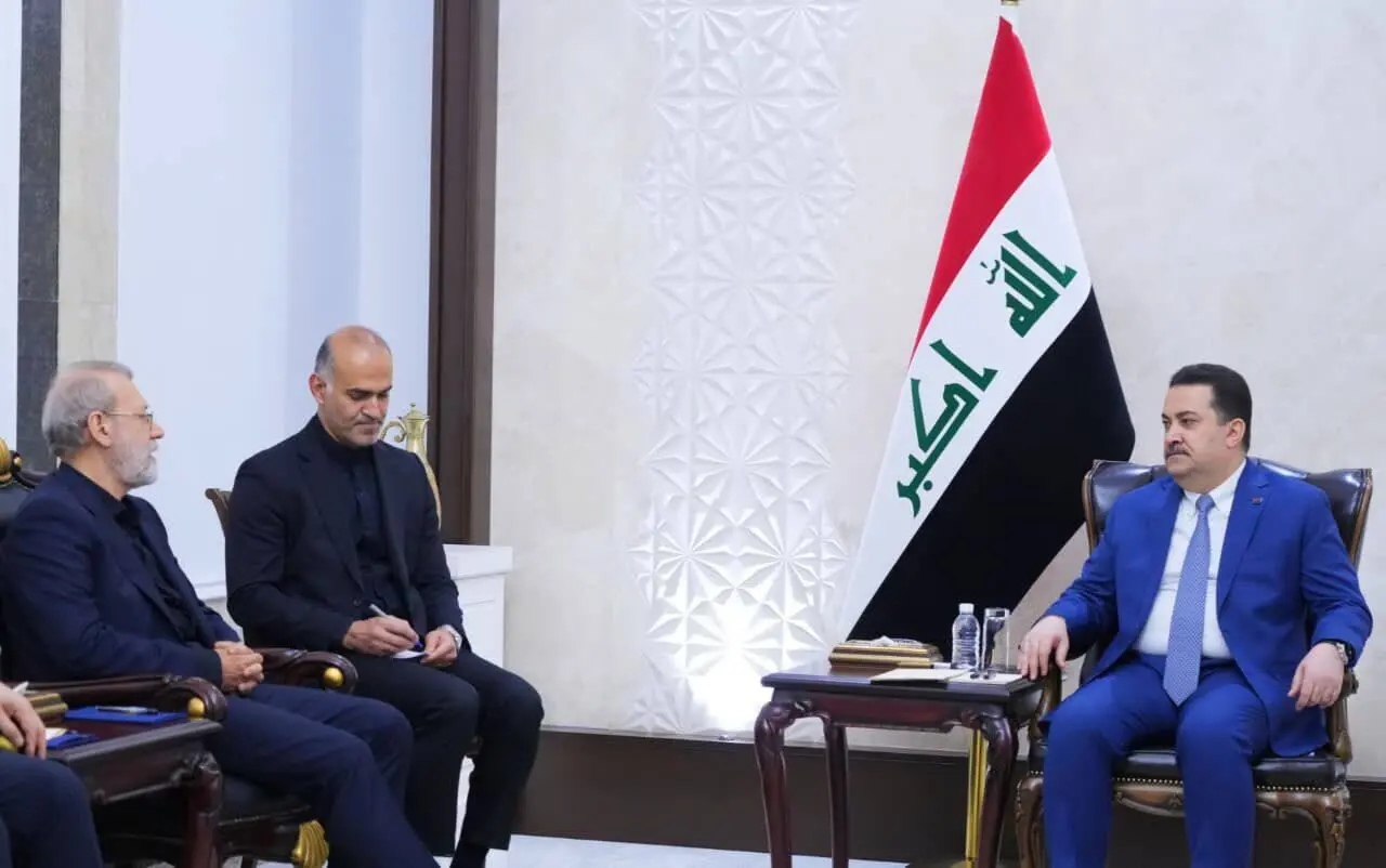 دیدار نخست وزیر عراق با علی لاریجانی

