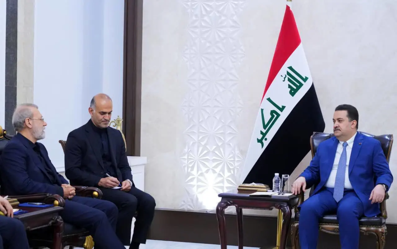 دیدار نخست وزیر عراق با علی لاریجانی

