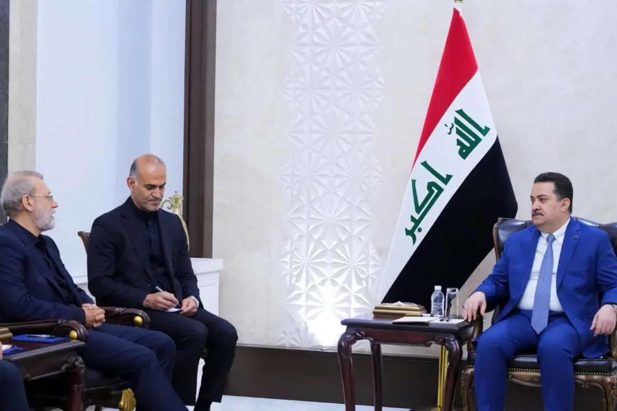 دیدار نخست وزیر عراق با علی لاریجانی


