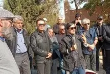 کنایه فرشید نوابی به مهران احمدی در مراسم خاکسپاری مسعود رشیدی