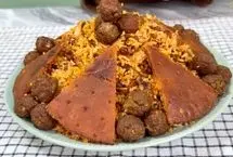 طرز تهیه گردو پلو ؛ غذای مجلسی شهر کرد 