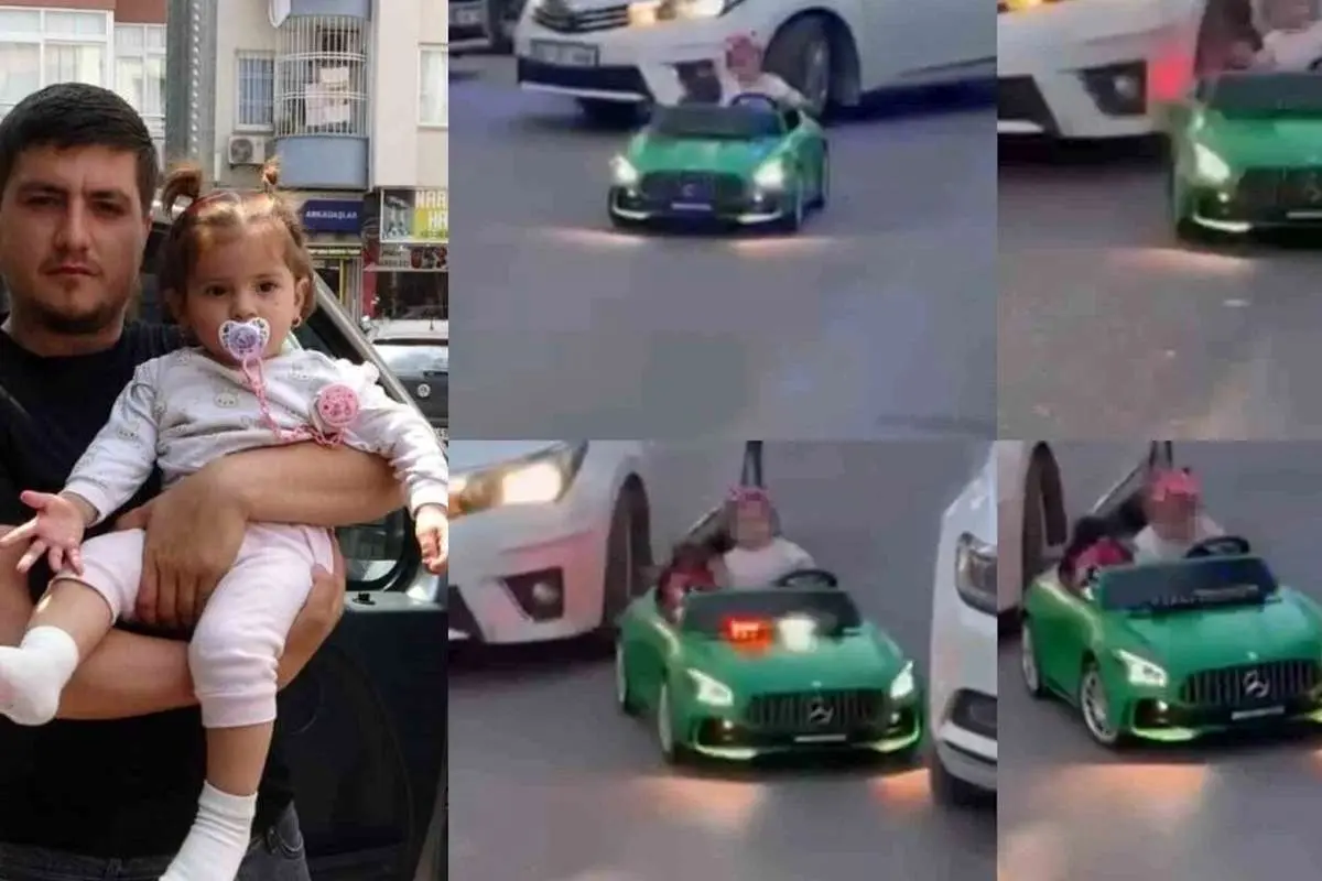 ببینید؛ تصادف یک خودرو با خودروی برقی کودک یکساله