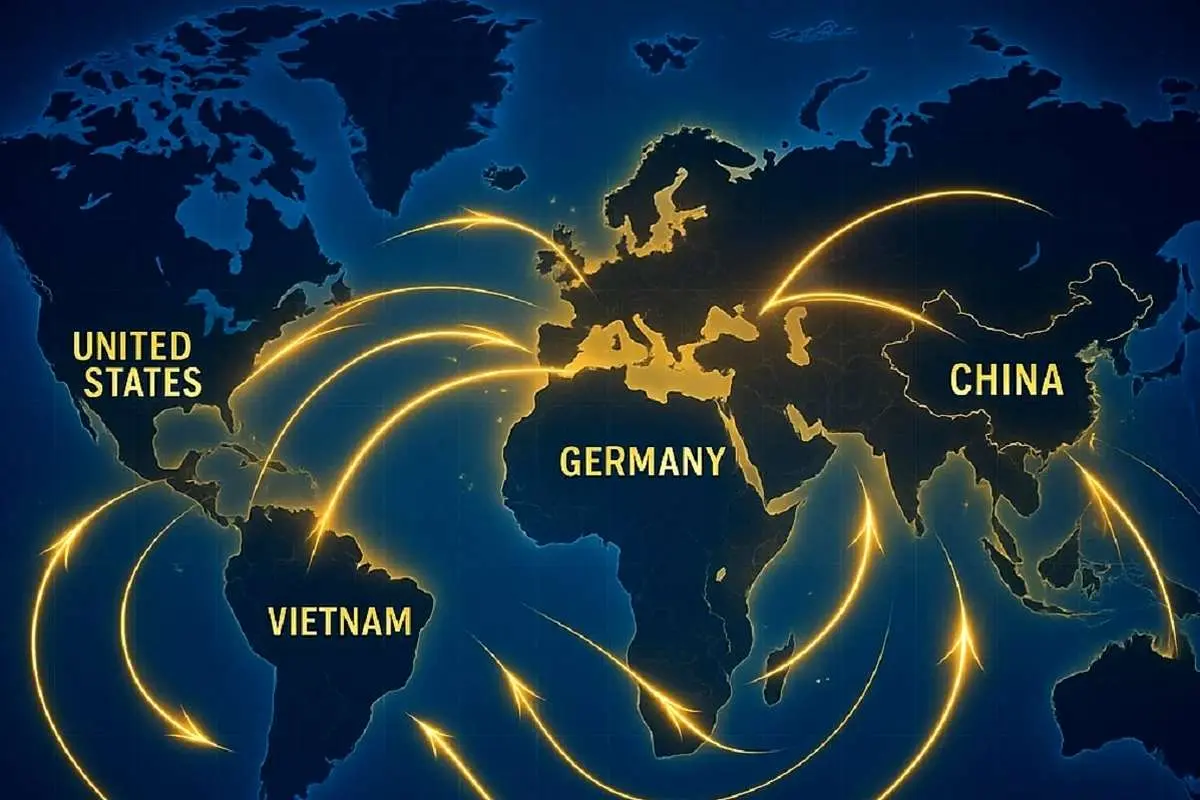 آمریکا صدرنشین واردات جهانی 2024؛ چین و آلمان در رتبه‌های دوم و سوم