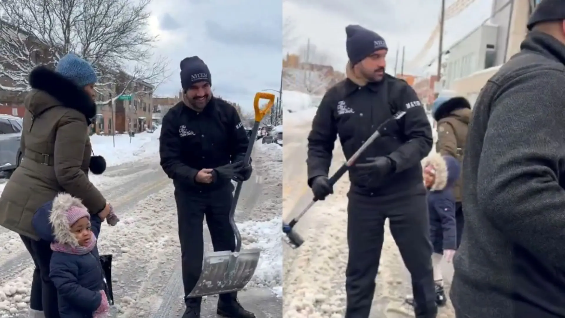 برف‌روبی زهران ممدانی در خیابان‌های نیویورک