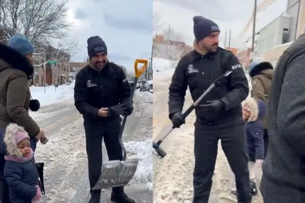 برف‌روبی زهران ممدانی در خیابان‌های نیویورک