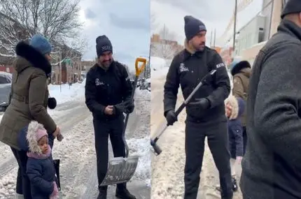 برف‌روبی زهران ممدانی در خیابان‌های نیویورک