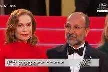 اصغر فرهادی بر فرش قرمز جشنواره کن