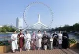 ببینید؛ زهرا پزشکیان در ضیافت همسر رئیس جمهور چین