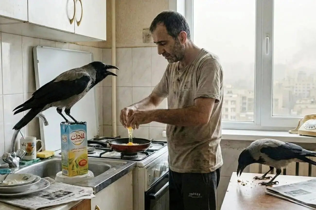 من سه تا می‌خورم/ ماجرای کلاغ و آلودگی هوا
