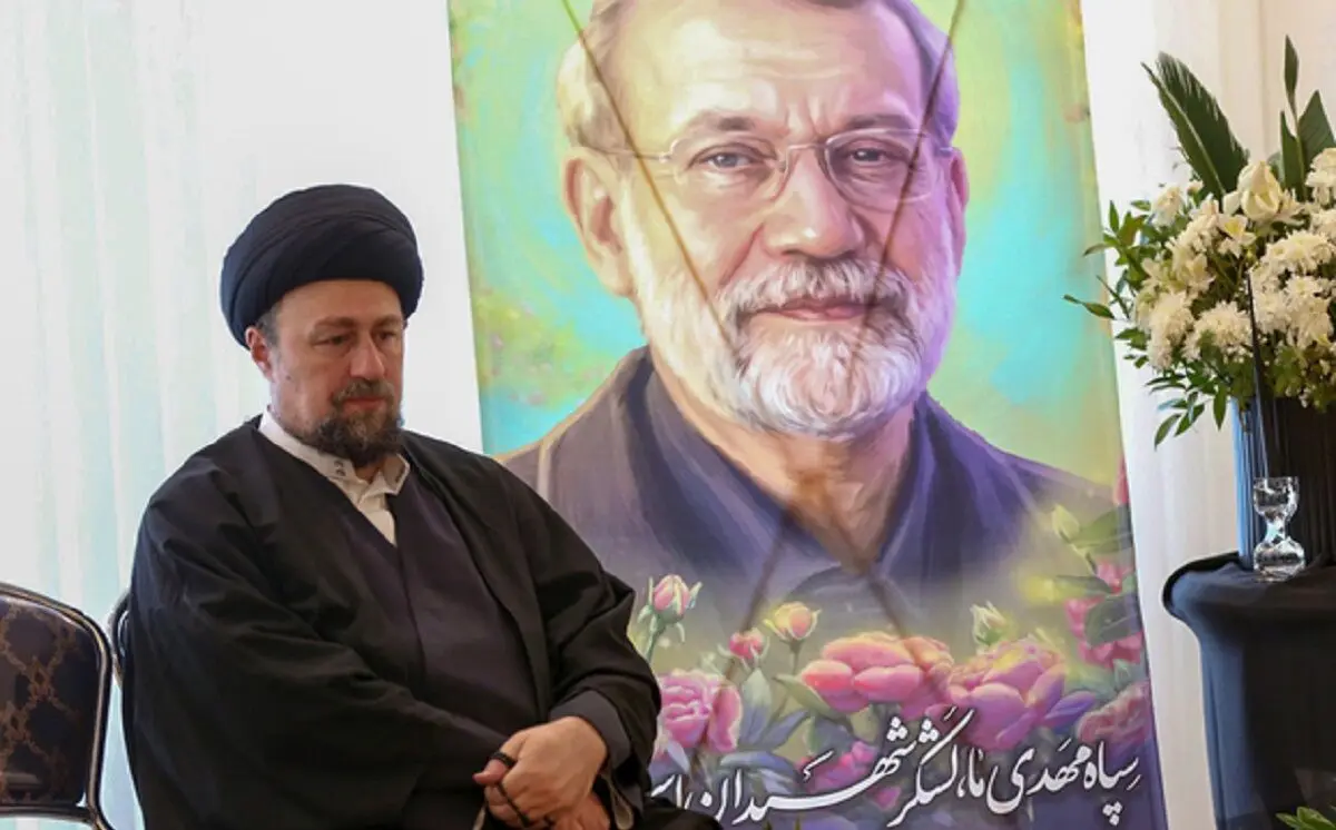 سید حسن خمینی: جای شهید لاریجانی بسیار خالی است 