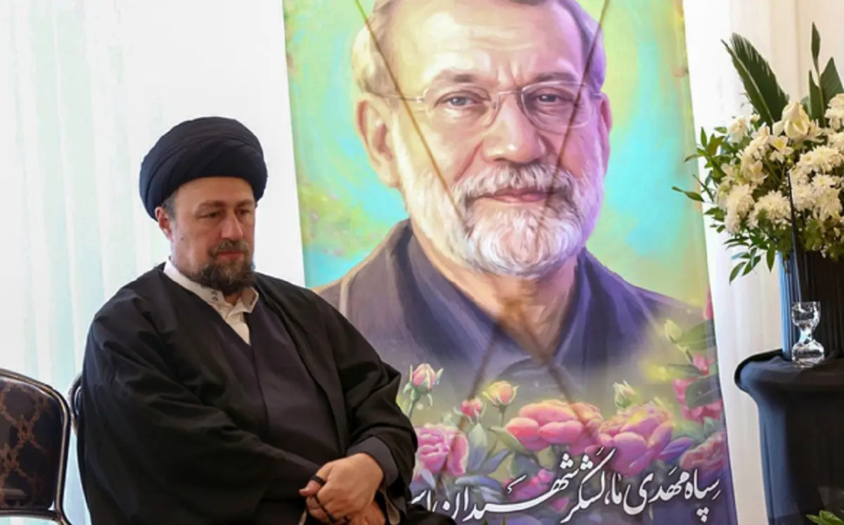 سید حسن خمینی: جای شهید لاریجانی بسیار خالی است 