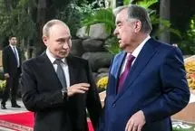 ملاقات غیررسمی ولادیمیر پوتین و امامعلی رحمان در باغ ارم 