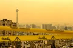 شاخص آلودگی هوا تهران امروز یکشنبه ۹ آذر