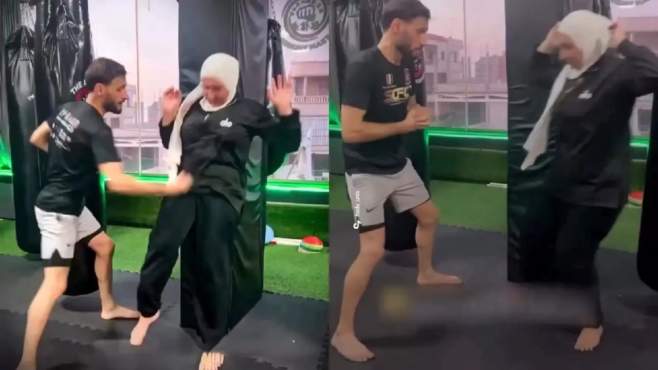 ببینید؛ مشت‌های مربی مرد به شکم دختران جنجالی شد