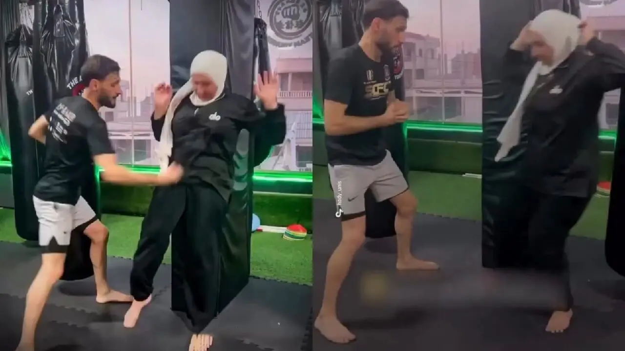 ببینید؛ مشت‌های مربی مرد به شکم دختران جنجالی شد