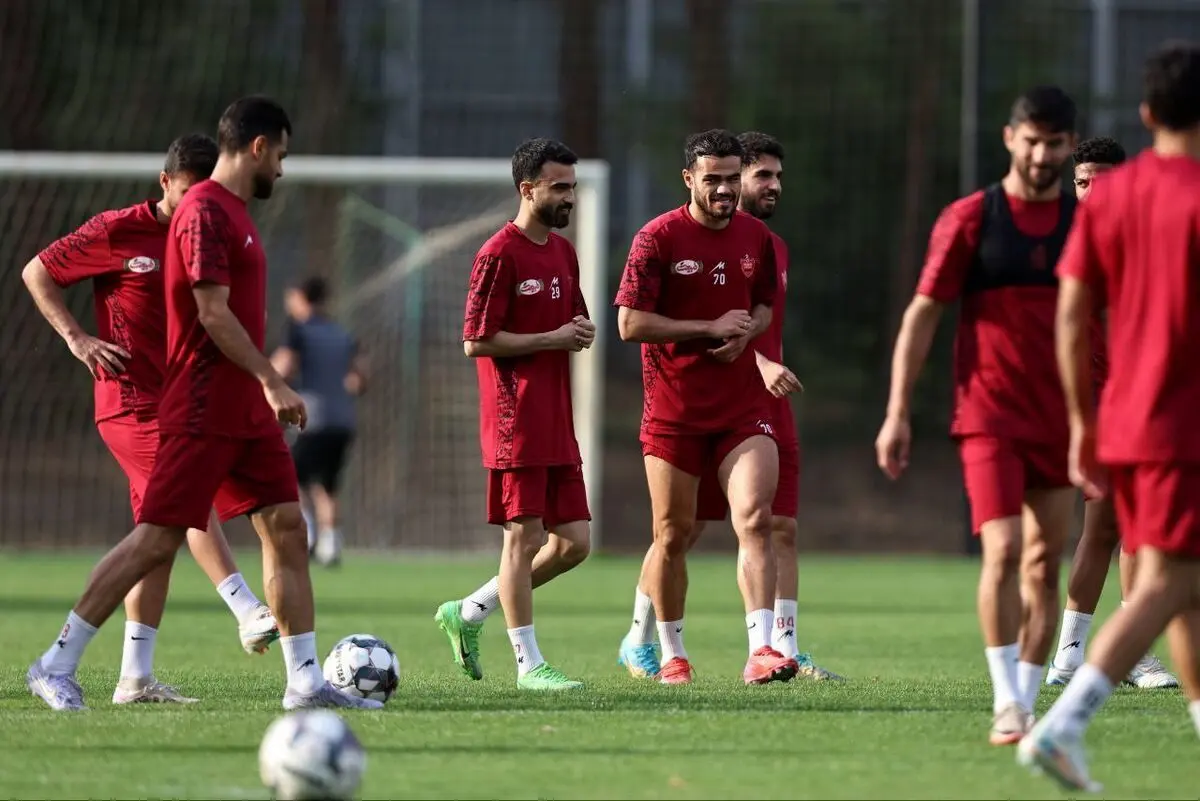تصاویر؛ کودکان کار مهمان تمرین امروز پرسپولیسی‌ها