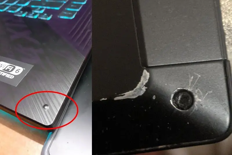 چک کردن بدنه لپ تاپ دست دوم