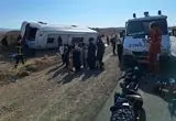 واژگونی اتوبوس در محور شاهرود - میامی ۱۰ مصدوم داشت