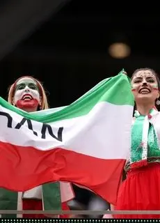 تصاویر؛ هواداران تیم ملی ایران در دیدار مقابل بلژیک