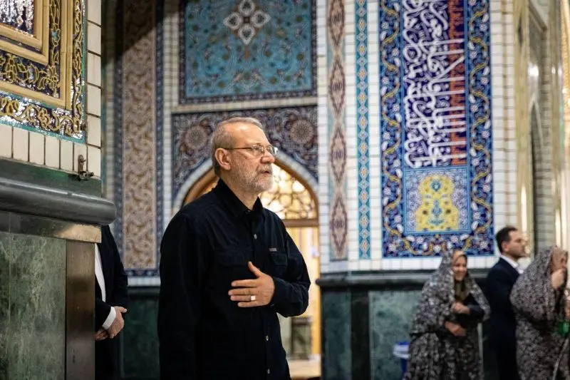 لاریجانی در حرم امام رضا