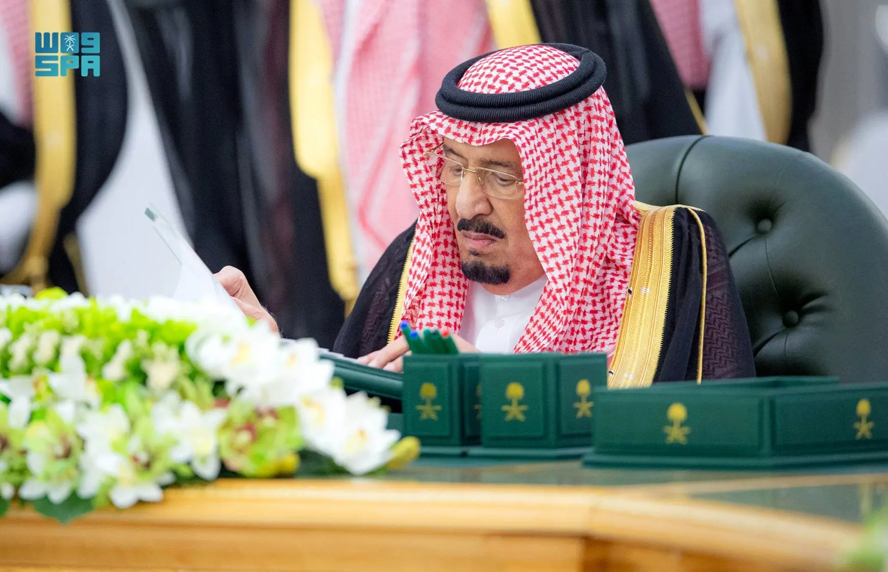 ببینید؛ پادشاه عربستان پس از مدت‌ها غیبت آفتابی شد