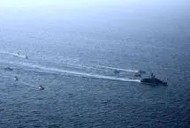  تصاویری از رزمایش سپاه در تنگه هرمز