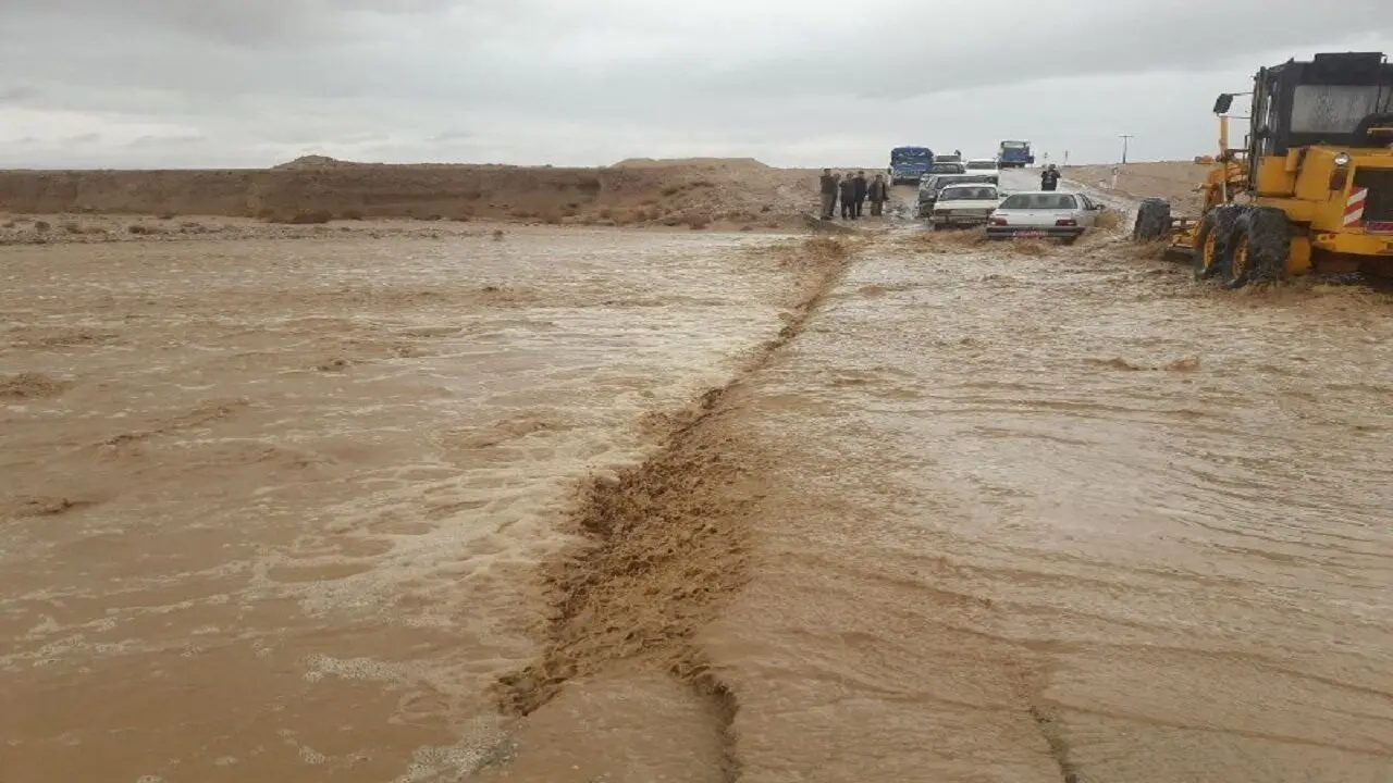 ببینید؛ سیلاب در چاهدراز خراسان‌جنوبی