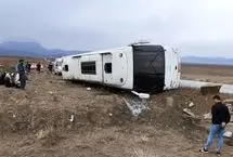 واژگونی اتوبوس در کمربندی کنگان/ ۸ نفر کشته شدند
