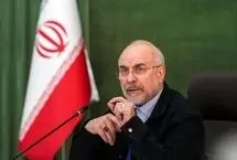 عکس معنادار قالیباف با نقشه ایران و تنگه هرمز 