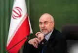 عکس معنادار قالیباف با نقشه ایران و تنگه هرمز 