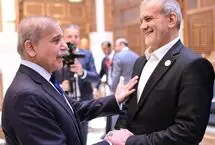 تصاویر دیدار نخست وزیر پاکستان و پزشکیان