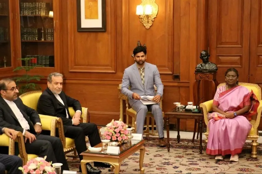 عراقچی با رئیس‌جمهور هند دیدار کرد