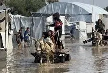 تصاویر؛ سیل اوضاع آوارگان غزه را وخیم کرد