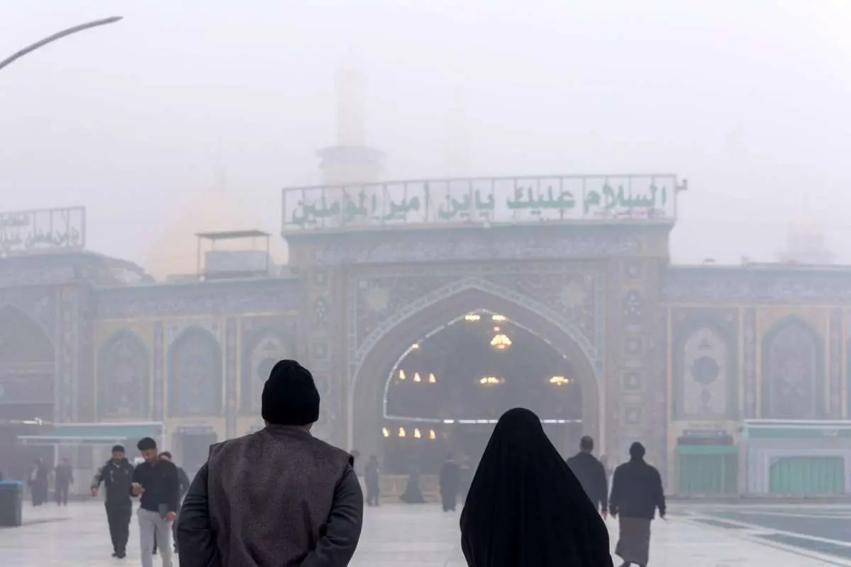 تصاویر؛ حرم حضرت عباس(ع) غرق در مه