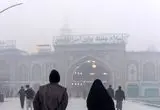 تصاویر؛ حرم حضرت عباس(ع) غرق در مه