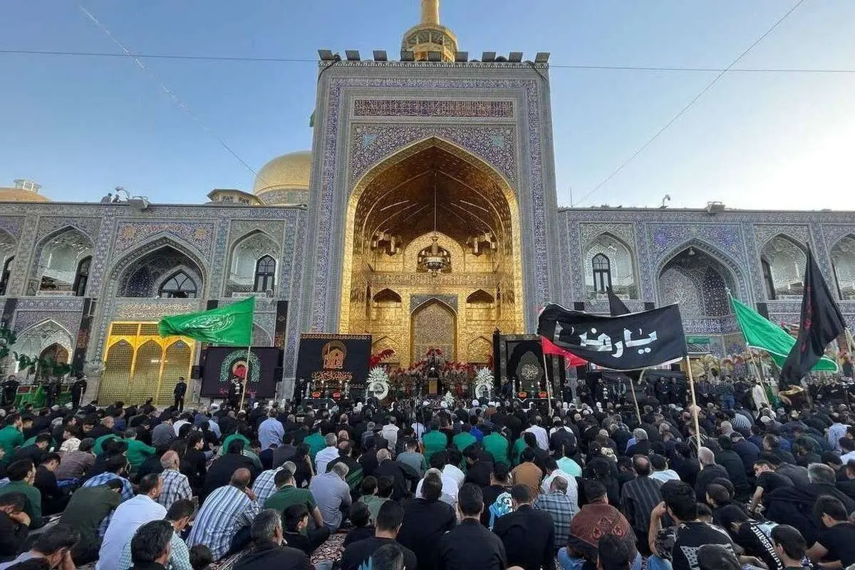 سال ۱۳۰۹؛ مراسم عزاداری عاشورا در حرم امام رضا