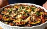 ببینید؛ طرز تهیه یک غذای ایتالیایی با بادمجان و سوسیس