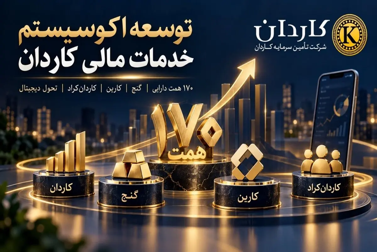 توسعه اکوسیستم خدمات مالی کاردان؛ عبور از۱۷۰ همت AUM تا تنوع‌بخشی در ابزارهای سرمایه‌گذاری و تحول دیجیتال