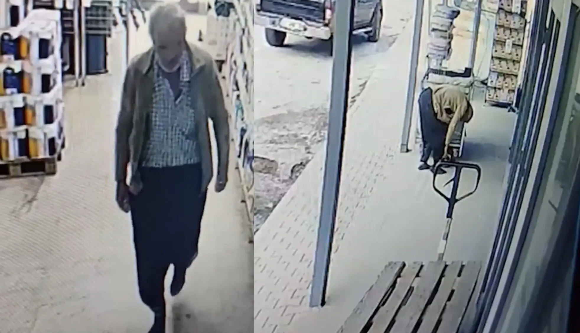 اقدام جالب یک پیرمرد با کفش گل‌آلود هنگام ورود به فروشگاه