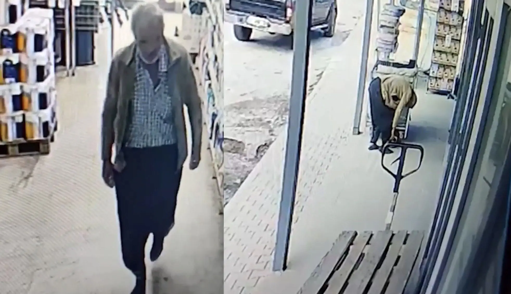 اقدام جالب یک پیرمرد با کفش گل‌آلود هنگام ورود به فروشگاه