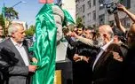 تصاویر؛ رونمایی سردیس ابراهیم رئیسی در میدان پاستور تهران