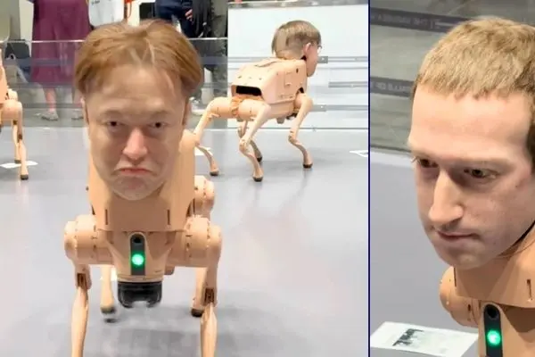 سگ‌های رباتیک با چهره ایلان ماسک و مارک زاکربرگ!