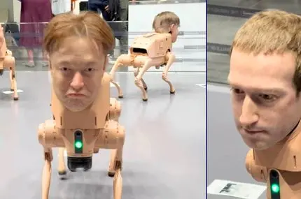 سگ‌های رباتیک با چهره ایلان ماسک و مارک زاکربرگ!