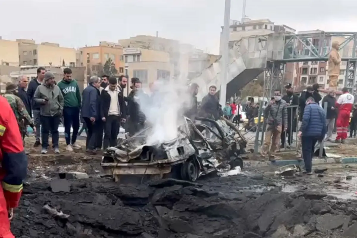 حمله به شرق تهران / انفجار یک خودرو در تقاطع سلیمانی و باقری