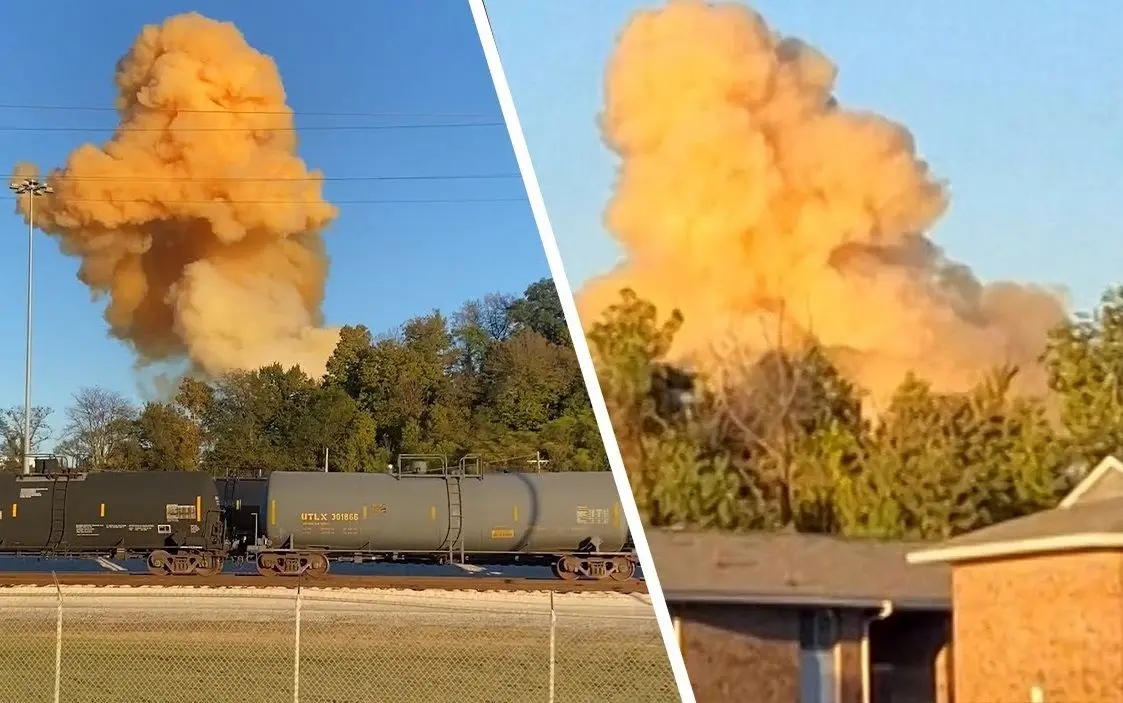 انفجار مهیب و انتشار خطرناک آمونیاک در می‌سی‌سی‌پی 