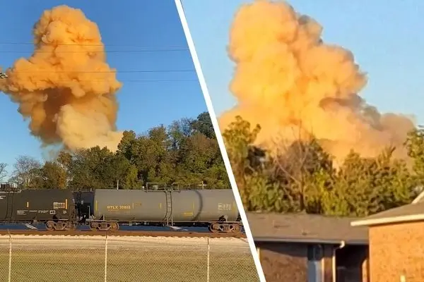 انفجار مهیب و انتشار خطرناک آمونیاک در می‌سی‌سی‌پی 