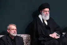 تصویری منتشرنشده از آیت الله سیدعلی خامنه‌ای در صداوسیما به‌همراه علی لاریجانی