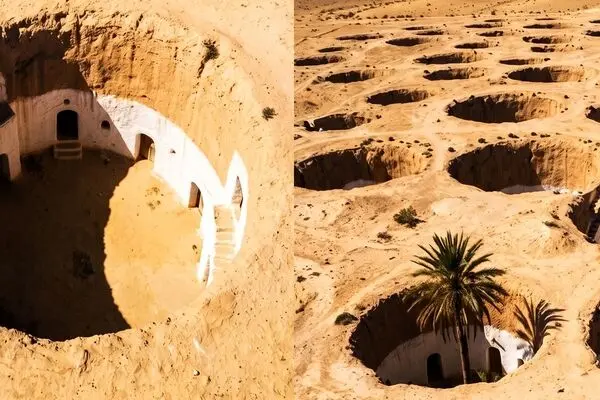 خانه‌های زیرزمینی بربرها در دل بیابان