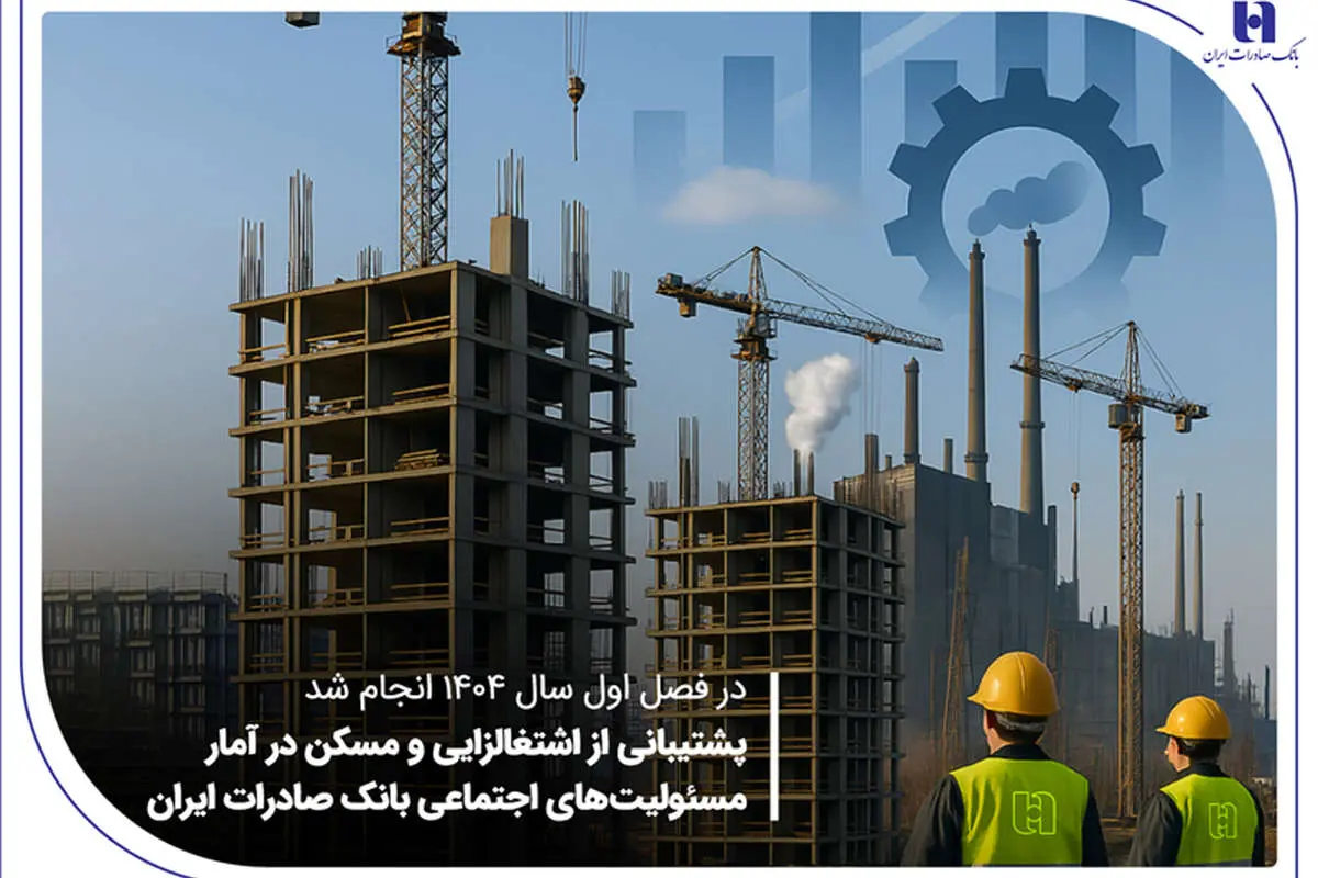 پشتیبانی از اشتغالزایی و مسکن در آمار مسئولیتهای اجتماعی بانک صادرات ایران