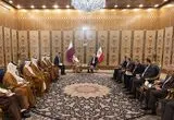 دیدار و گفتگوی وزیر خارجه قطر با قالیباف